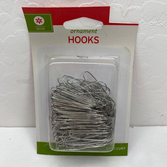 Christmas Ornament Hooks 1.5" Silver 600 Tree Wedding Garden Hangers Craft Decor - Picture 2 of 6